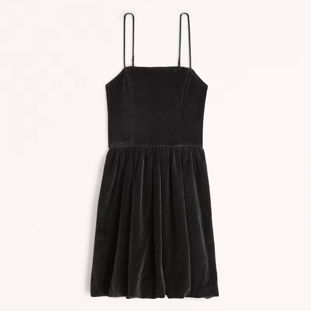 Abercrombie Velvet Bubble Hem Mini Dress NWT